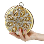 Fashion Rhinestone Diamond Silk Women's Hand Bag Dinner Wedding Party Clutch Bag Dress Bag - EX-STOCK Canada