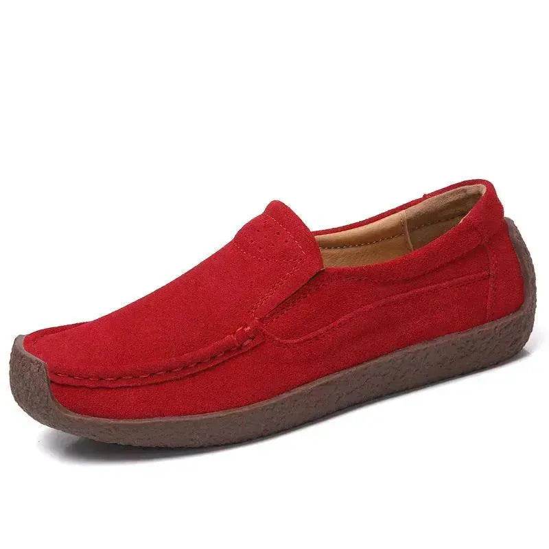 Fashion Round Toe Loafers Casual Versatile Solid Color Flats Slip-on Cozy Shoes for women - EX-STOCK Canada