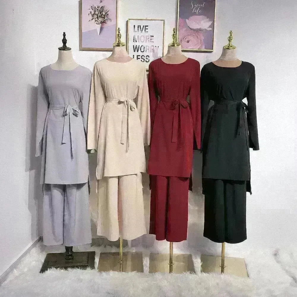 Fashion simple Arab lace up dress - EX-STOCK CANADA