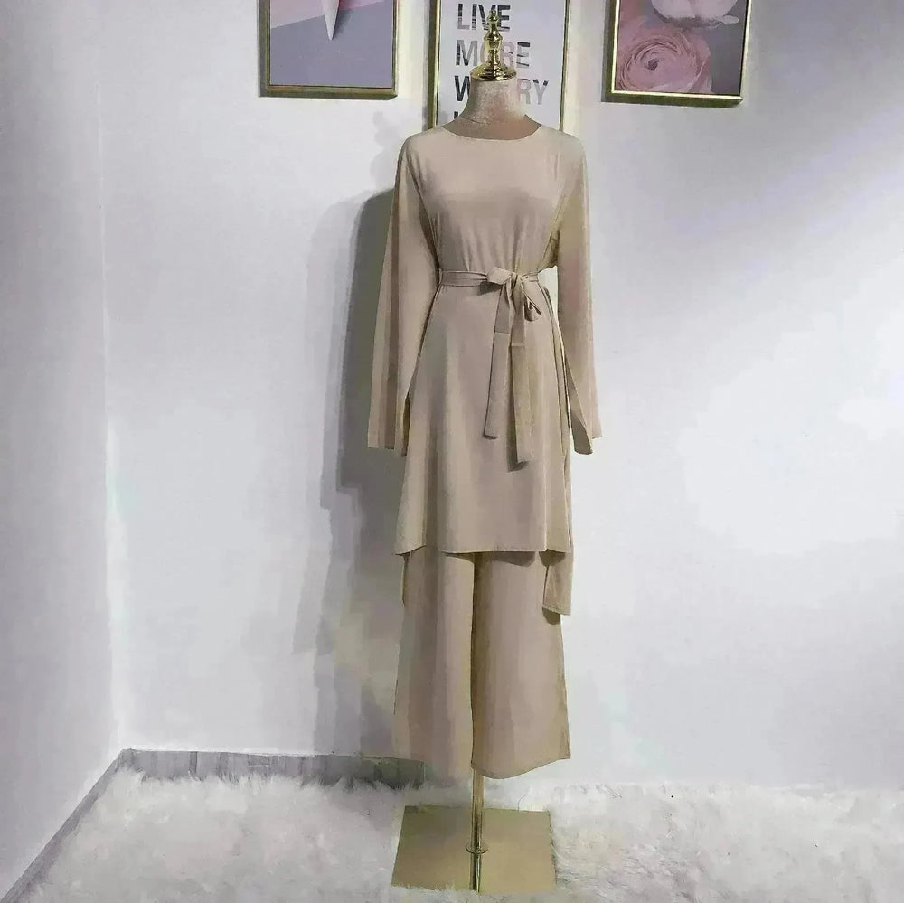 Fashion simple Arab lace up dress - EX-STOCK CANADA