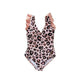 Fashion Simple Pink Leopard Print Parent-child Swimsuit - EX-STOCK Canada