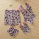 Fashion Simple Pink Leopard Print Parent-child Swimsuit - EX-STOCK Canada