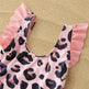 Fashion Simple Pink Leopard Print Parent-child Swimsuit - EX-STOCK Canada