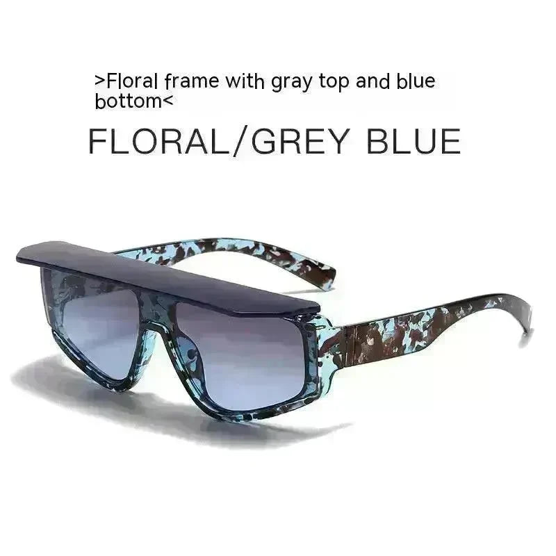 Fashion Square Brim Sunshade Sunglasses - EX-STOCK CANADA