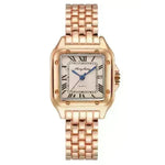 Fashion Stainless Steel Square Simple Design Couple Quartz Watch - EX-STOCK CANADA