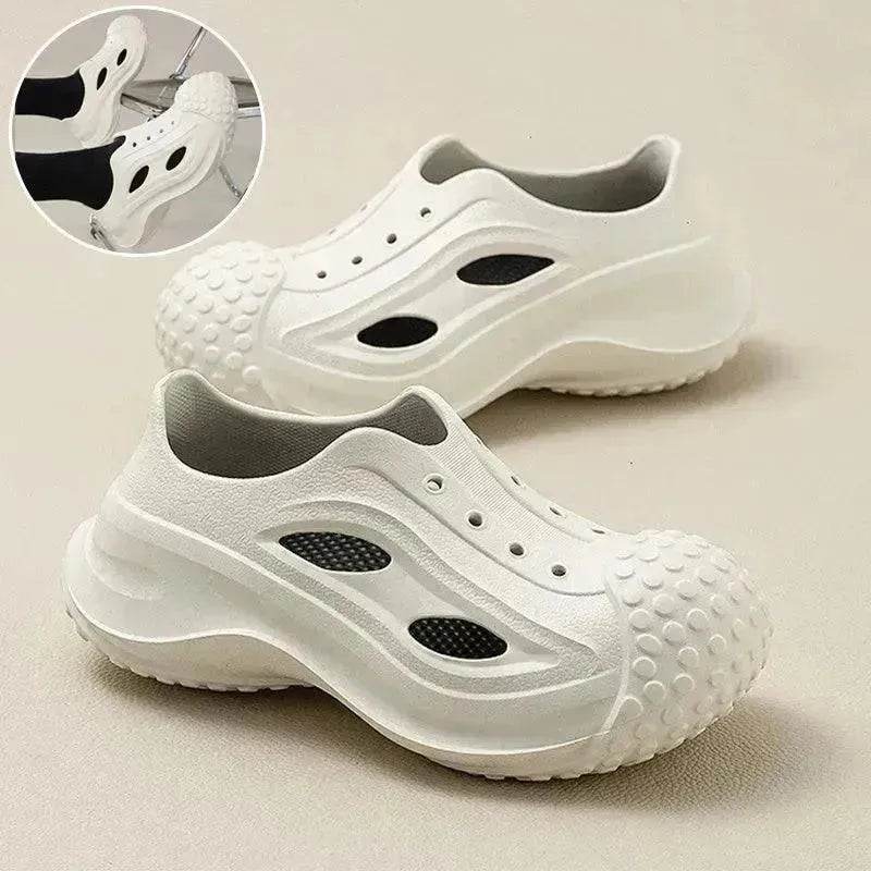 Fashion Thick-soled Clogs Shoes Indoor Floor Slippers Women Men Summer Outdoor Non-Slip Baotou Toe Beach Shoes - EX-STOCK Canada