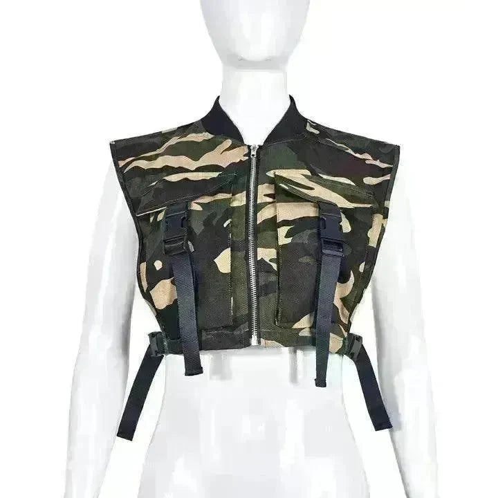 Fashion Trend Women Workwear Vest Top - EX-STOCK CANADA