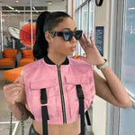 Fashion Trend Women Workwear Vest Top - EX-STOCK CANADA