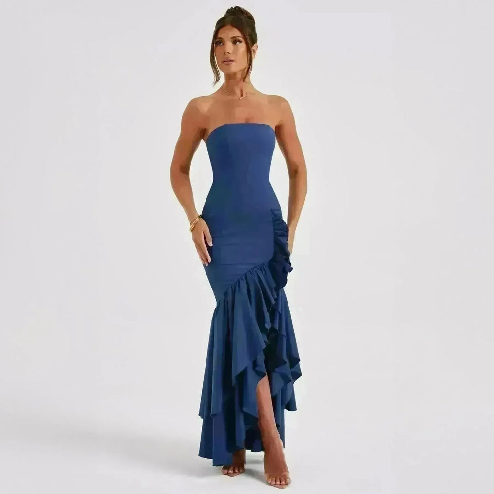 Fashion Tube Top Irregular Temperament Dress - EX-STOCK CANADA