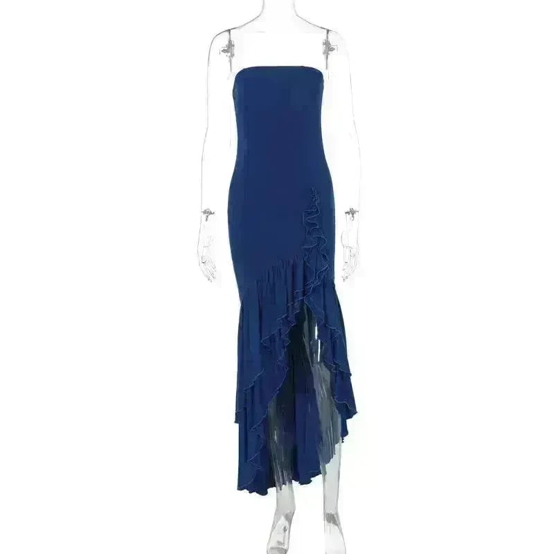 Fashion Tube Top Irregular Temperament Dress - EX-STOCK CANADA