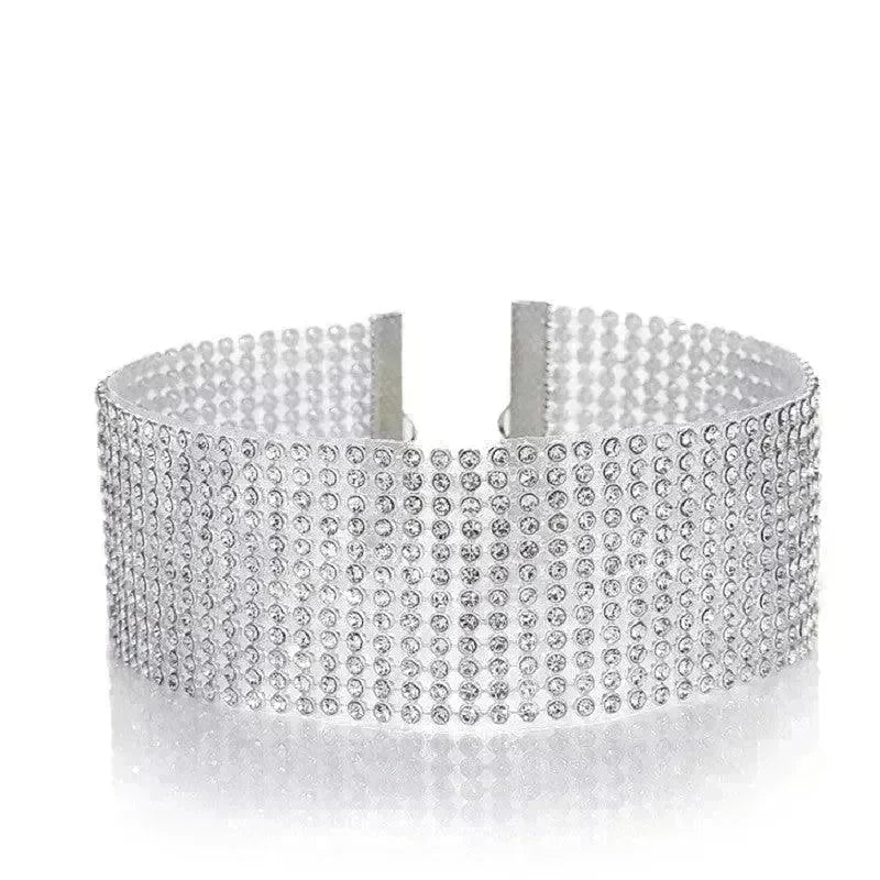 Fashion Women Full Crystal Rhinestone Choker Necklace Wedding Jewelry Chokers Necklaces for Women - EX-STOCK CANADA