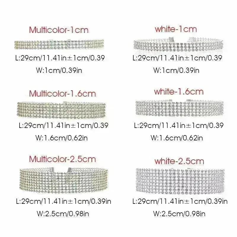 Fashion Women Full Crystal Rhinestone Choker Necklace Wedding Jewelry Chokers Necklaces for Women - EX-STOCK CANADA