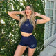 Fashion Women's Short Sleeve Printed Suit - EX-STOCK CANADA