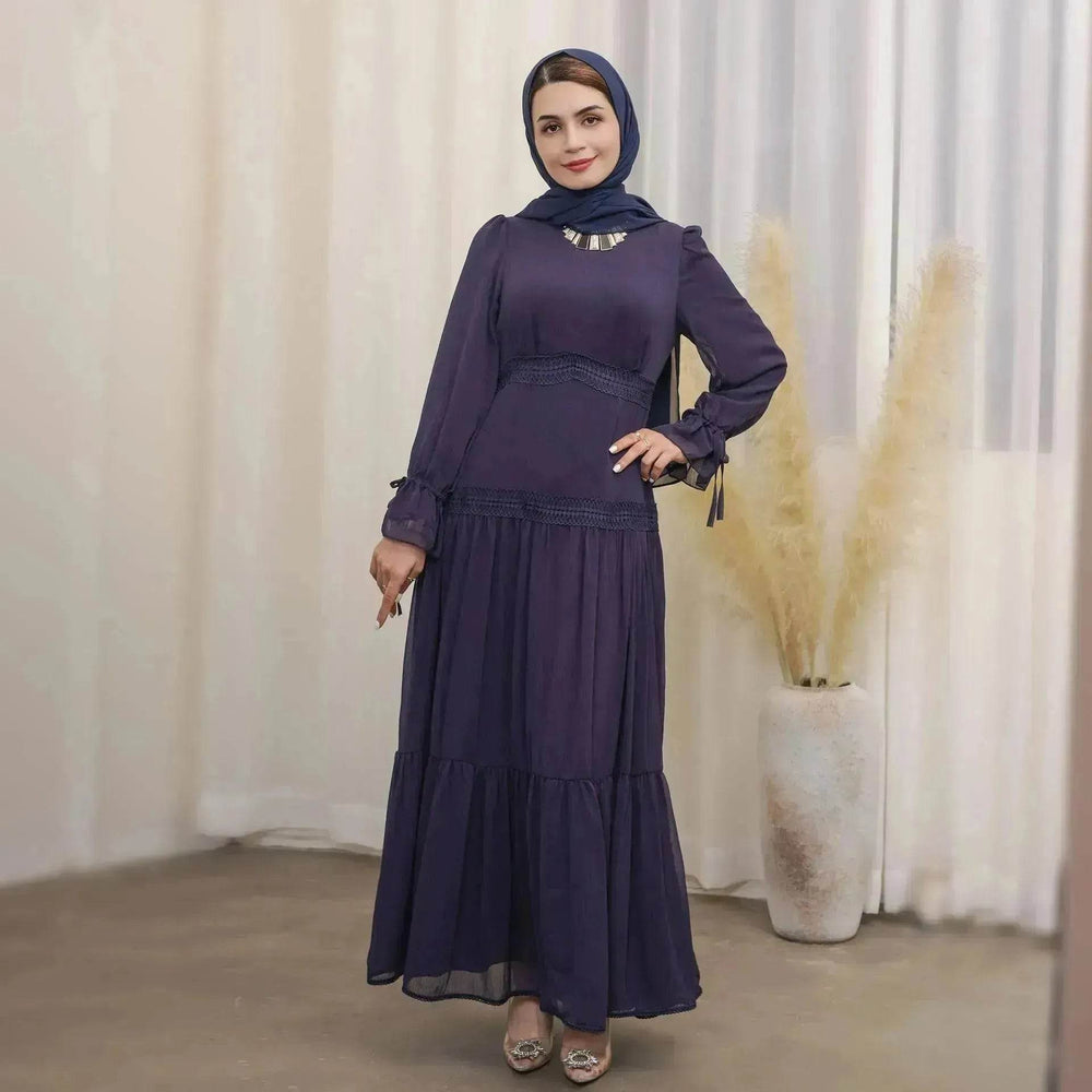 Fashionable and Exquisite Abaya maxi Dress for Exquisite Arab Dubai Turkey Middle Eastern Women. - EX-STOCK Canada