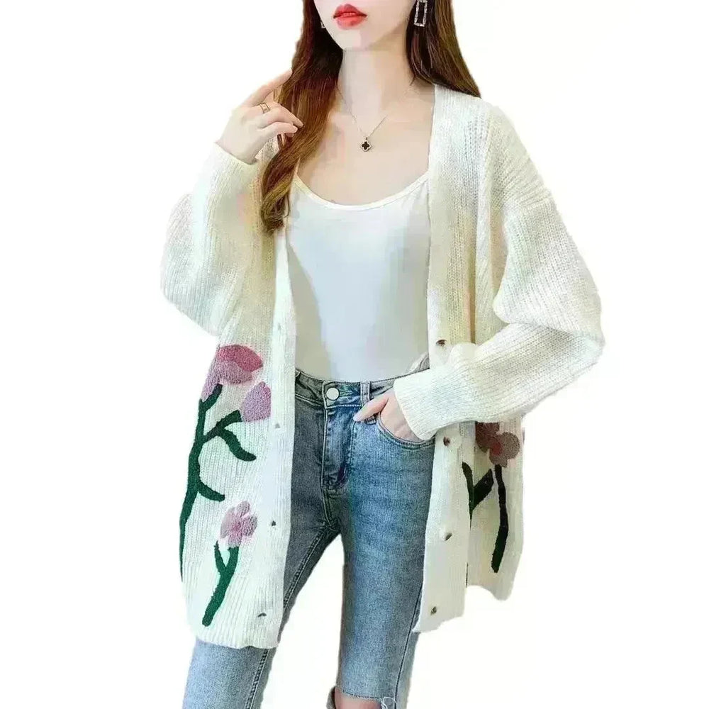 Fashionable Knitted Cardigan Top Women - EX-STOCK CANADA