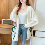 Fashionable Knitted Cardigan Top Women - EX-STOCK CANADA