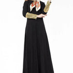 Fashionable Middle East Cuff Stitching Sequined Long Skirt Abaya Dress - EX-STOCK Canada