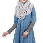 Fashionable Middle East Cuff Stitching Sequined Long Skirt Abaya Dress - EX-STOCK Canada