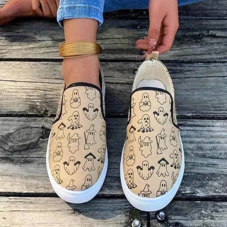 Fashionable Round Toe Casual Women's Sports Breathable Non-slip loafers Shoes for Women cover shoe - EX-STOCK Canada