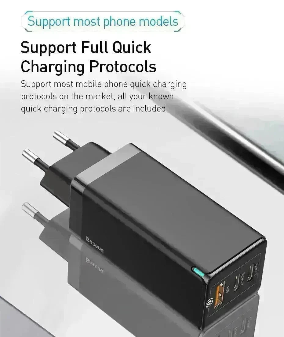 Fast mobile phone charger With USB and Type C port - EX-STOCK CANADA