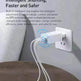 Fast mobile phone charger With USB and Type C port - EX-STOCK CANADA