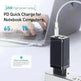 Fast mobile phone charger With USB and Type C port - EX-STOCK CANADA