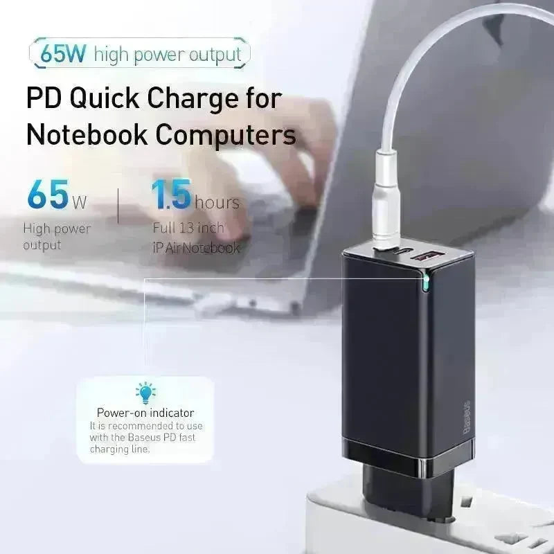 Fast mobile phone charger With USB and Type C port - EX-STOCK CANADA
