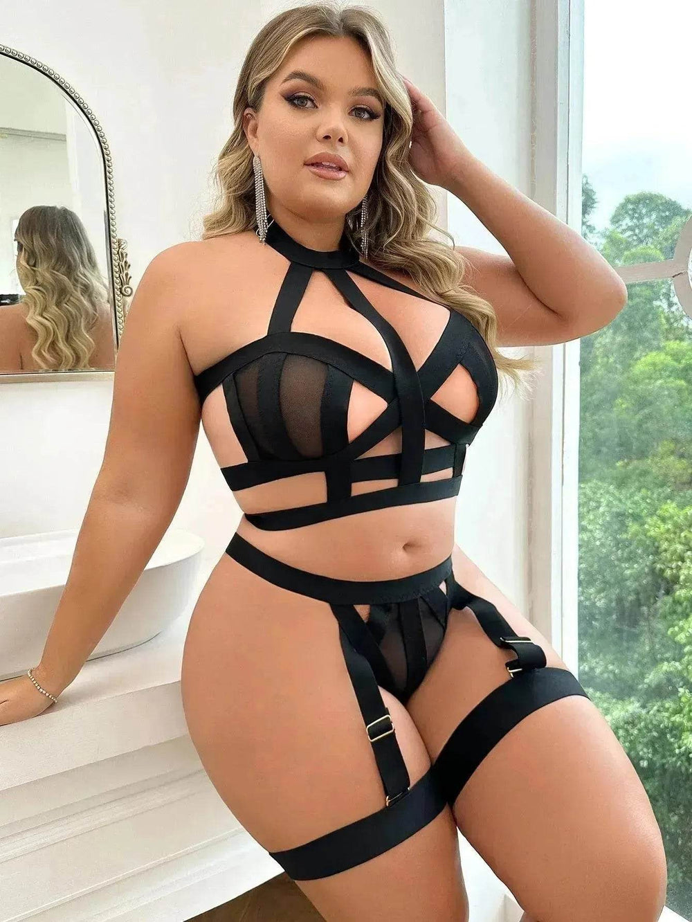 Fat Woman Charming Lingerie Suit - EX-STOCK Canada