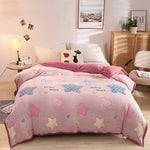 Plush Thick Snowflake Duvet Cover Single Piece Flannel EX-STOCK Canada 