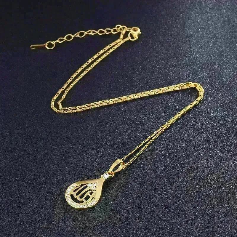 Creative Middle East Drop-shaped Copper Necklace for Wpmen - EX-STOCK CANADA