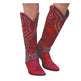 Women's Rivet Studded Knee-High Cowboy Boots | Chunky Block Heel | Sizes 35–43