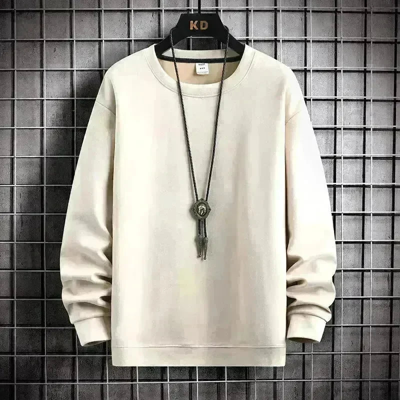 Suede Sweatshirt Men's Spring And Autumn New American Style Pullover - EX-STOCK CANADA