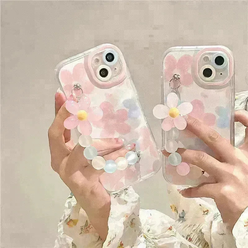 Fashion Flower Bracelet Silicone Phone Case - EX-STOCK CANADA