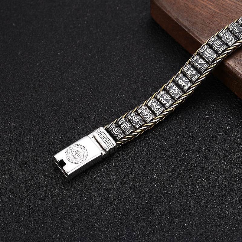 Thai Silver Personality Men's And Women's Trend Turn Bead Bracelet EX-STOCK Canada 