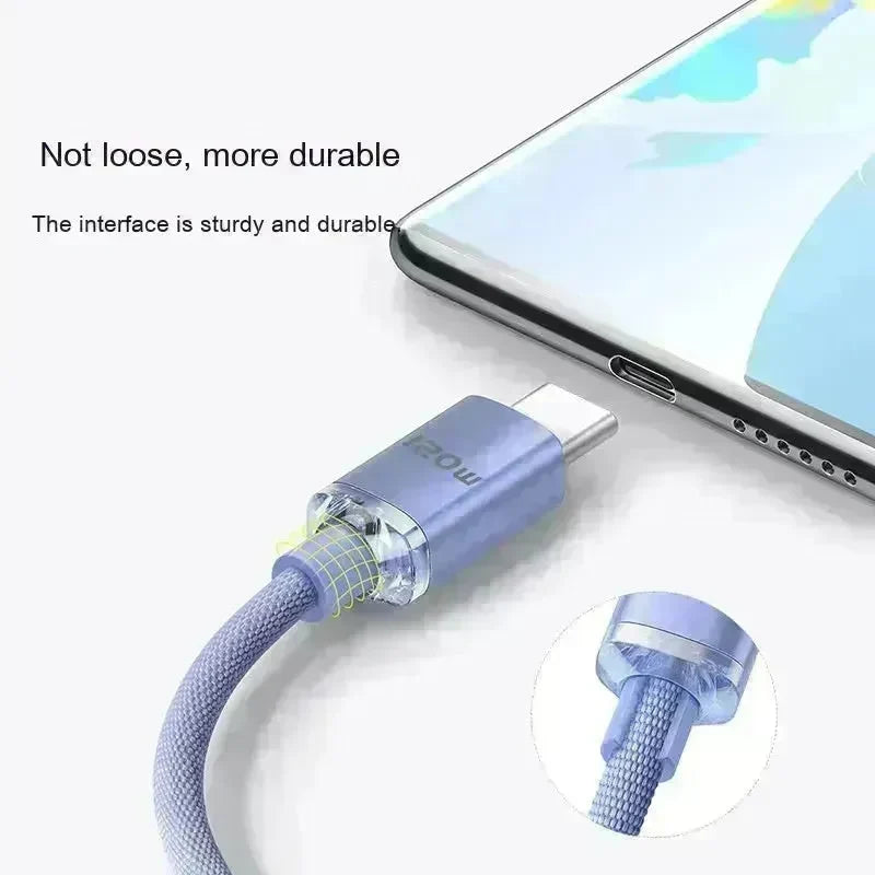 120W Data Cable Type-C Mobile Phone Charging Cable - EX-STOCK CANADA