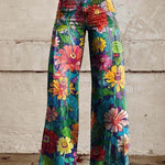 Plus-size Womens Casual Pants Lightweight Denim-look 
