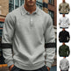 Fashion Long-sleeved Lapel Polo Shirt With Button Men's Loose Casual Sports Top Fall Spring Clothing EX-STOCK Canada 