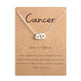 12 Zodiac Sign Necklaces With Gift Card Constellations Pendant Necklace Jewelry - EX-STOCK CANADA