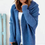 Oversized Head cover Knitted Long Kimono Cashmere Cardigan for Women - EX-STOCK Canada