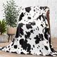 Cow Print Blanket Flannel Blanket EX-STOCK Canada 