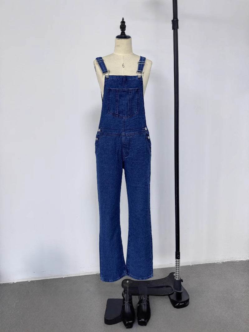 Loose Women's Denim Suspender Pants EX-STOCK Canada 