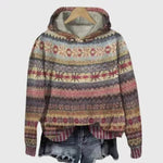 Print Christmas Holiday Casual Hoodie Sweater Pullover - EX-STOCK Canada