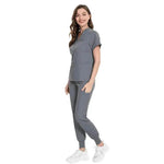 Hospital Nurses V-Neck Suit Work Uniform Workwear - EX-STOCK Canada