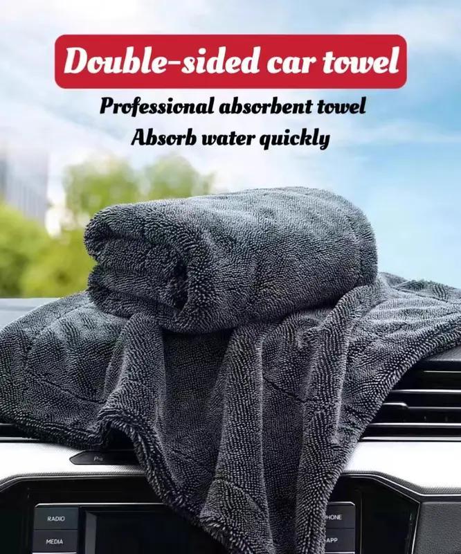 KLCB No-streak, No-scratch, No-water-stain Car Drying Towel Premium Microfiber Double-twist Pile With No Edge Design For Quick And Easy Drying EX-STOCK