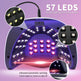 UV LED Nail Lamp, Professional UV Nail Dryer Light For Gel Nails With 57 Beads, Fast Curing Gel Polish Lamp Auto Sensor 4 Timer Setting, Nail Art Drying Tools For Fingernail And Toenail EX-STOCK Canada 