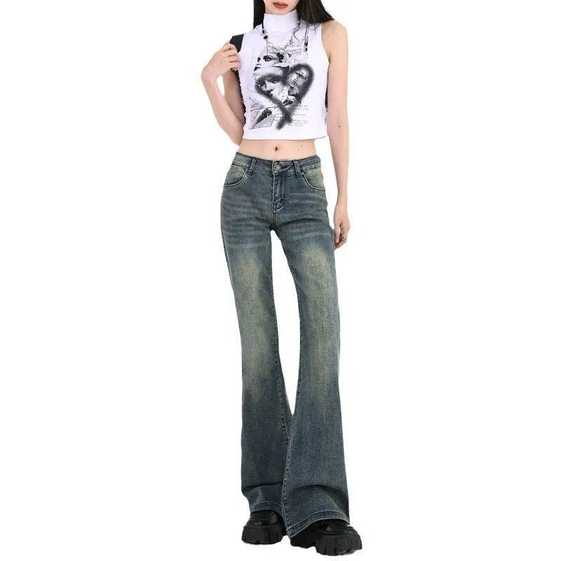 High Street Hot Girl Loose Retro Skinny Baggy Jeans Pant For Women - EX-STOCK Canada