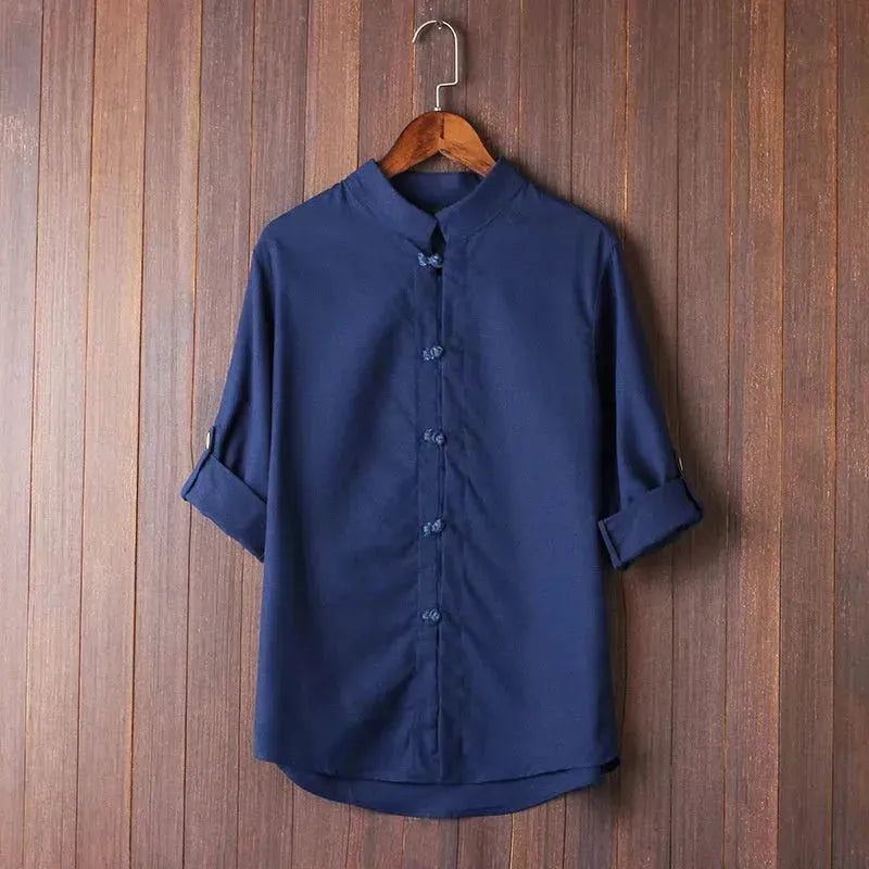Men's Linen Vintage Plus Size Shirt - EX-STOCK CANADA