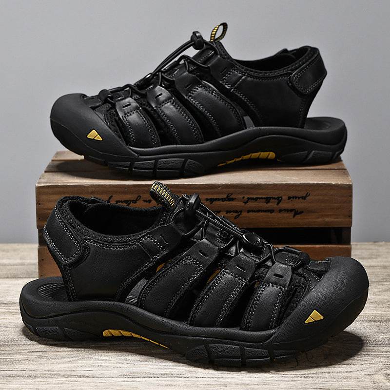 Top Layer Leather Plus Size Men's Beach Sandals  EX-STOCK CANADA