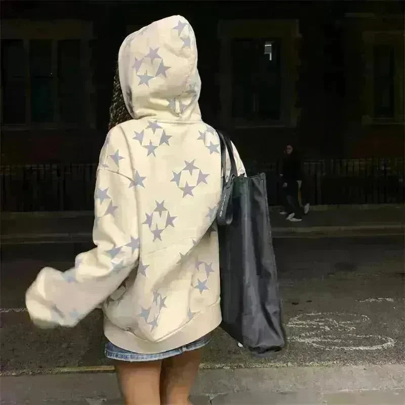 Fall Winter street Hip pop Unsex zip-up Hoodie Cardigan Outwear - EX-STOCK CANADA