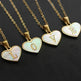 26 Letter Heart-shaped Necklace White Shell Love Clavicle Chain Fashion Personalized Necklace For Women Jewelry Valentine's Day - EX-STOCK CANADA